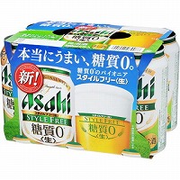 アサヒ　スタイルフリー＜生＞ ３５０ｍｌＸ６